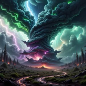 AI-genererad konst - 'Naturens kraft'